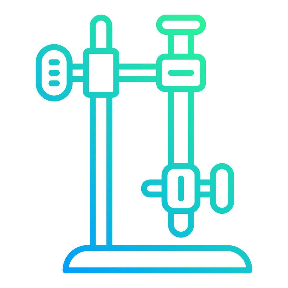 burette stand icon on transparent background vector