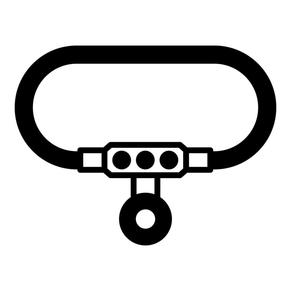 luxury padlock icon on transparent background vector