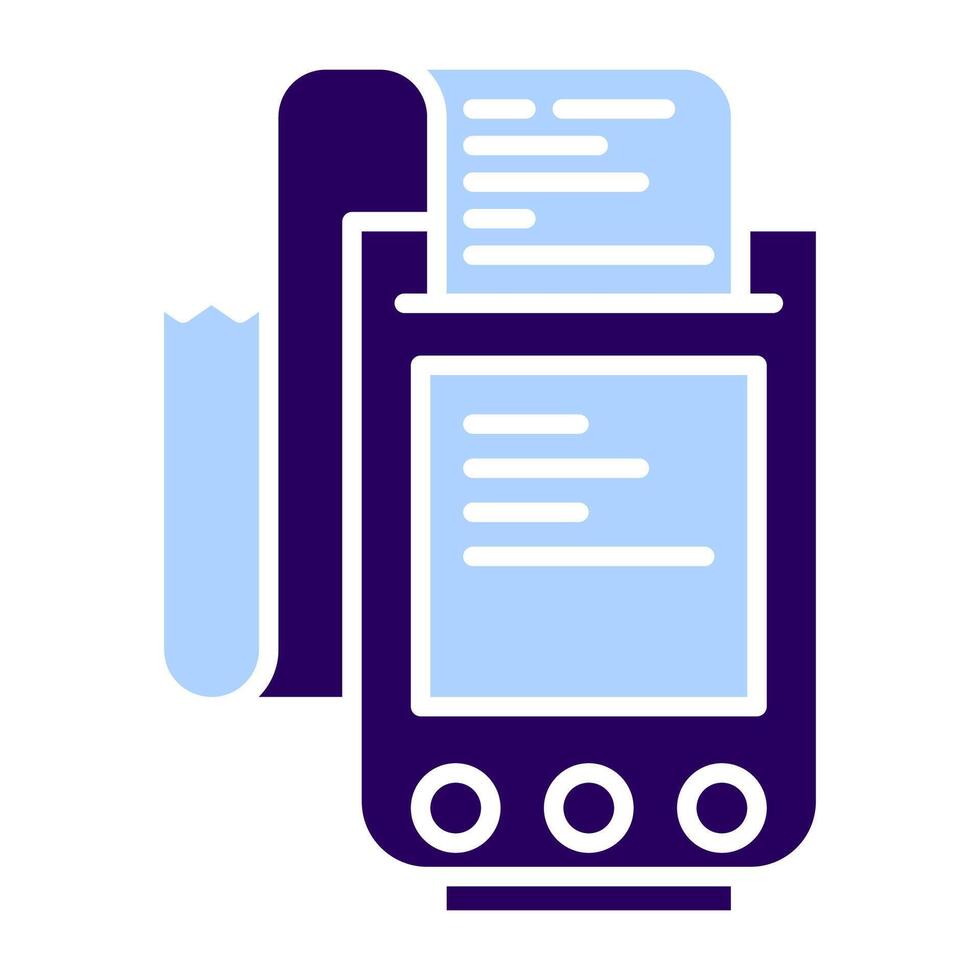 calculator and note, bookkeeping and business icon vector