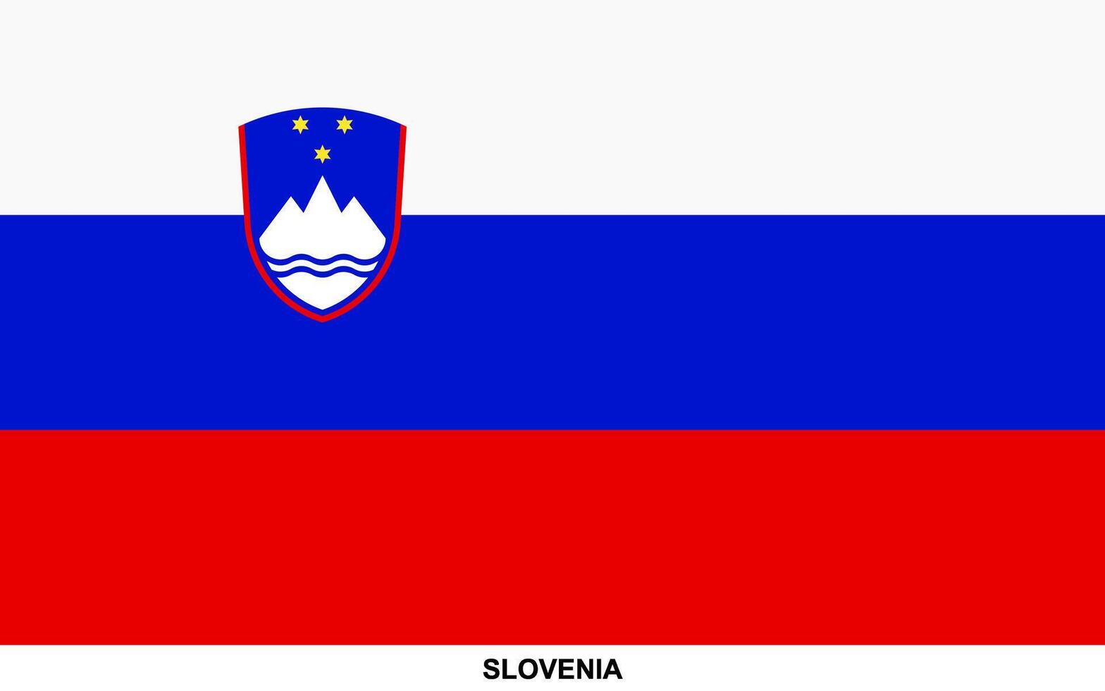 Flag of SLOVENIA, SLOVENIA national flag vector