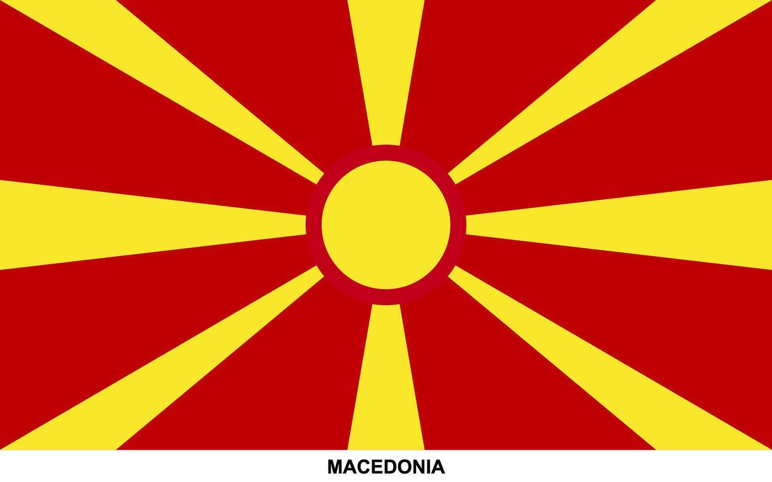 Flag of MACEDONIA, MACEDONIA national flag vector