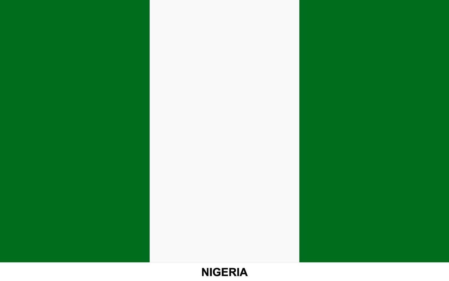 Flag of NIGERIA, NIGERIA national flag vector