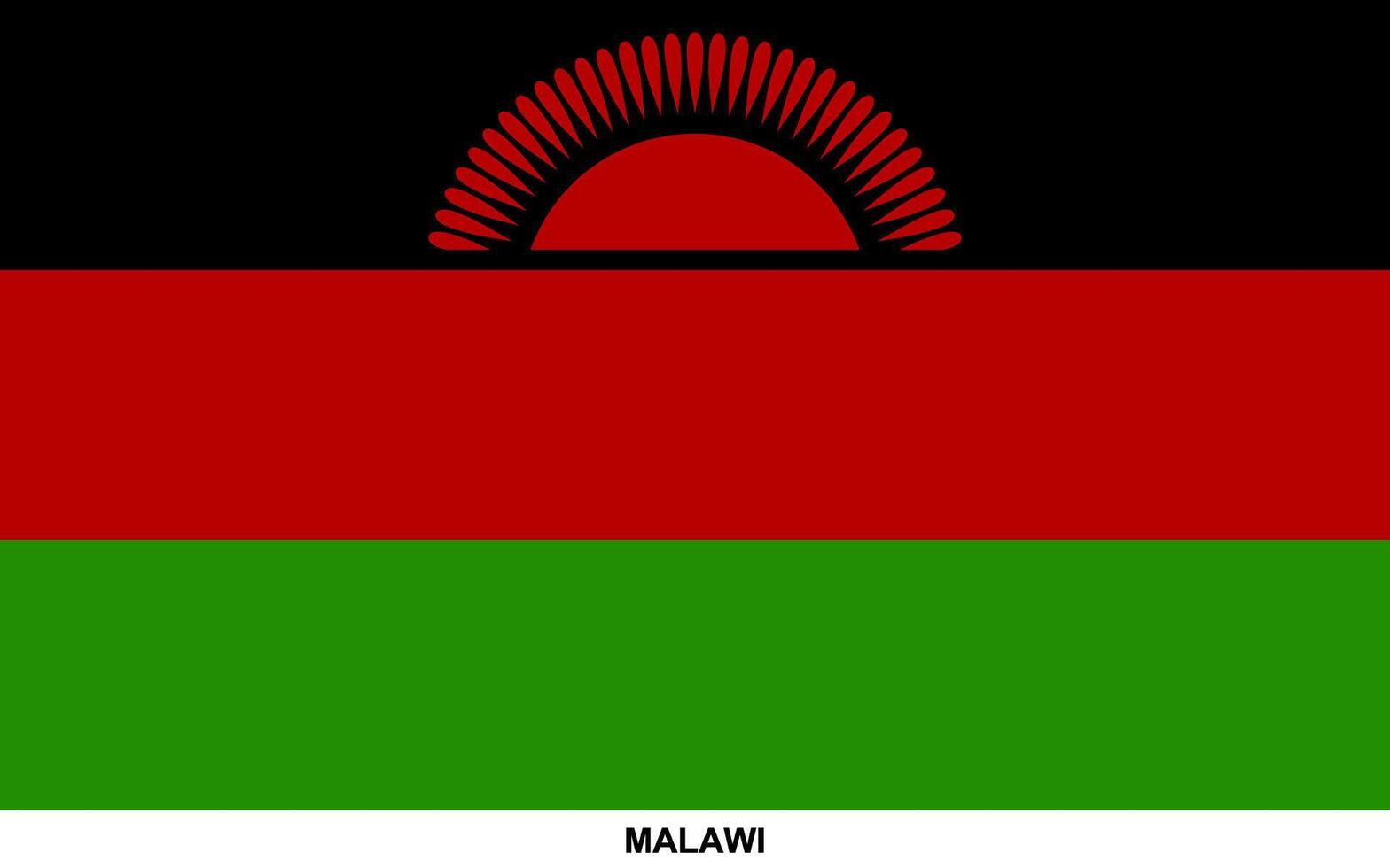 Flag of MALAWI, MALAWI national flag vector