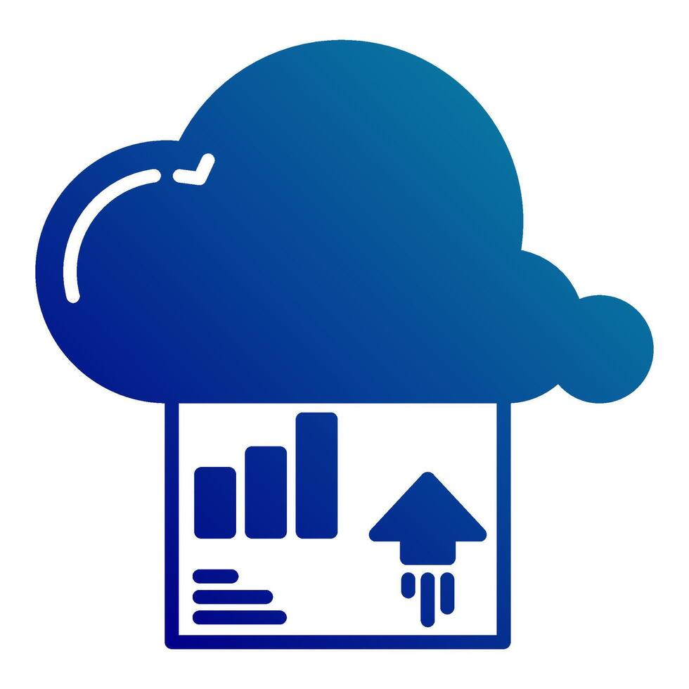report data upload, bookkeeping and business icon vector