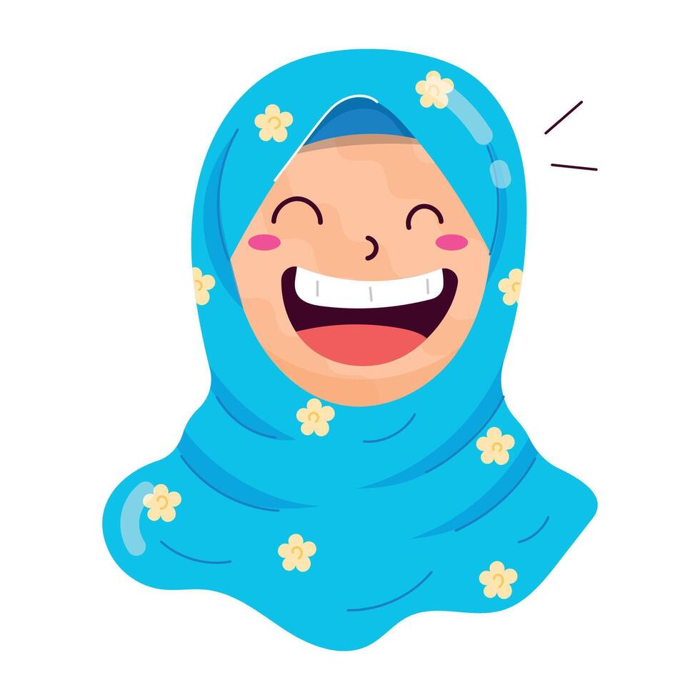 Eid Day Flat Style Stickers vector