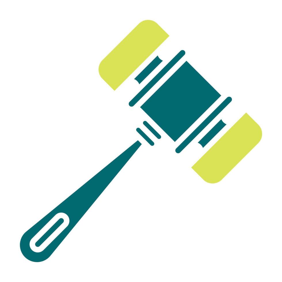 court hammer icon, judge and court tools icon vector