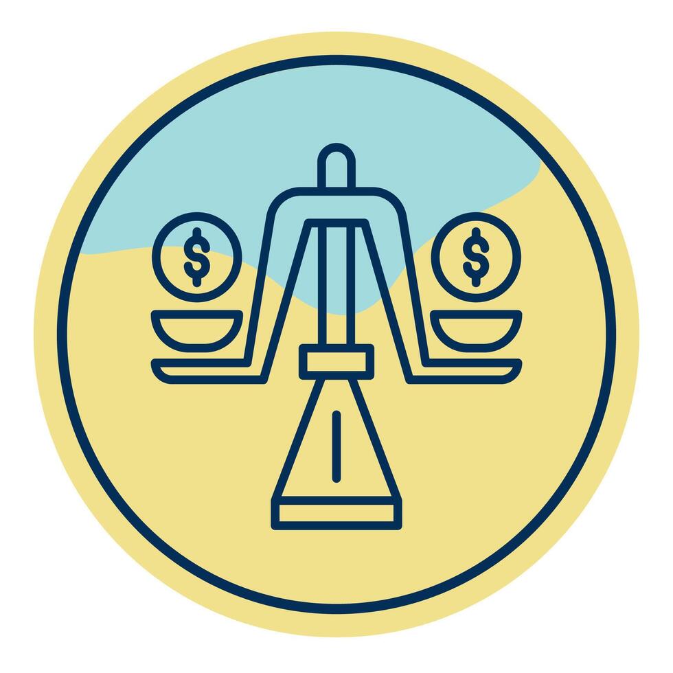weighing icon, bookkeeping and business icon vector