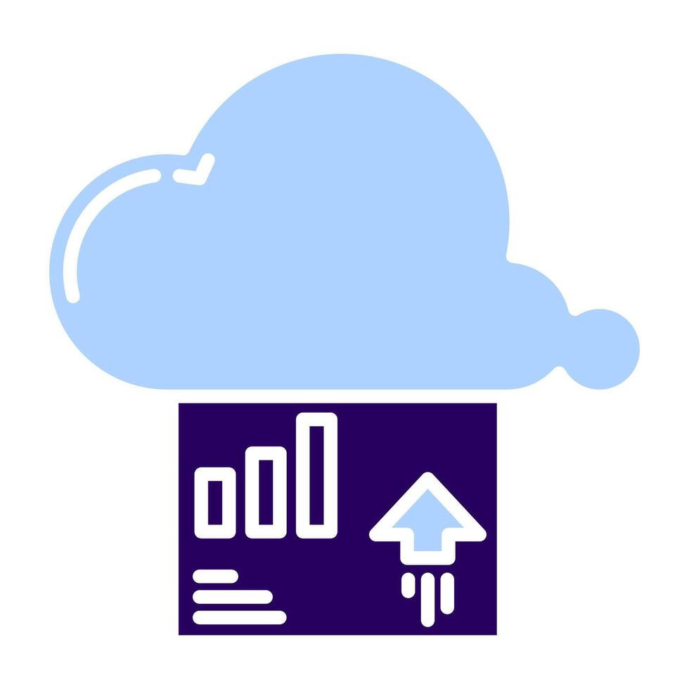 report data upload, bookkeeping and business icon vector