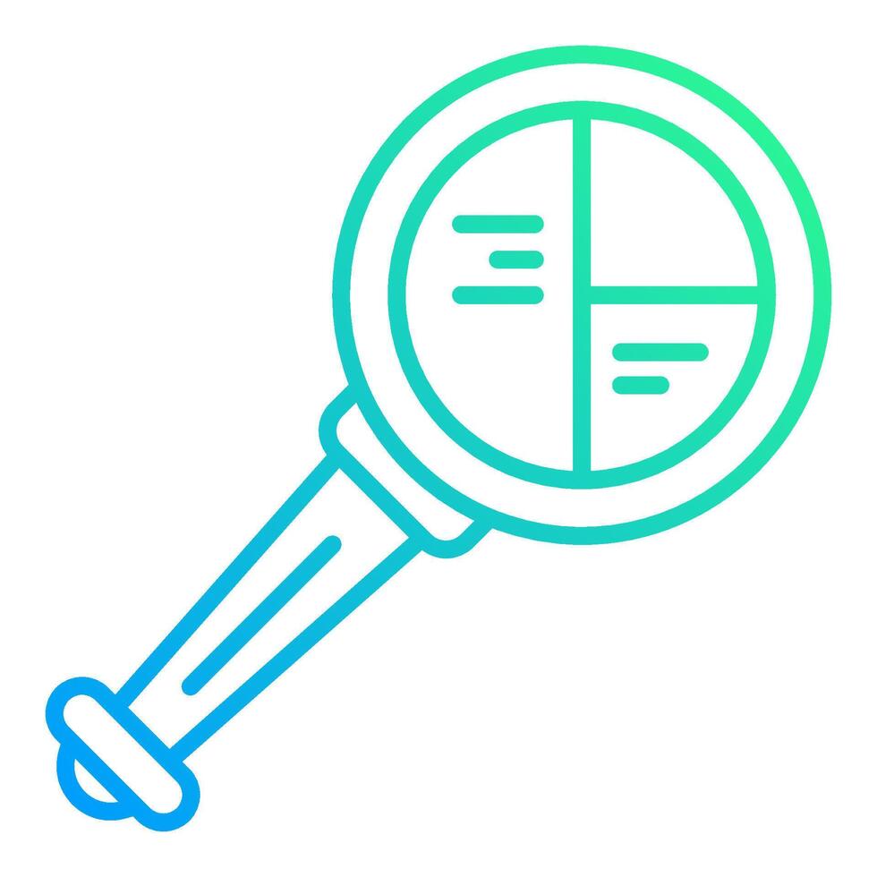 magnifying glass, bookkeeping and business icon vector