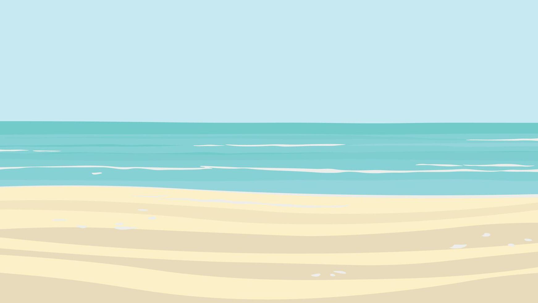 drawing or seascape vector