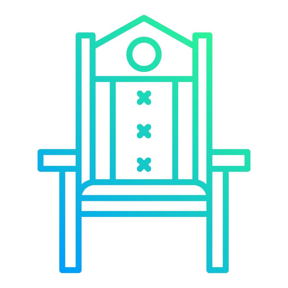 office chair icon, judge and court tools icon vector