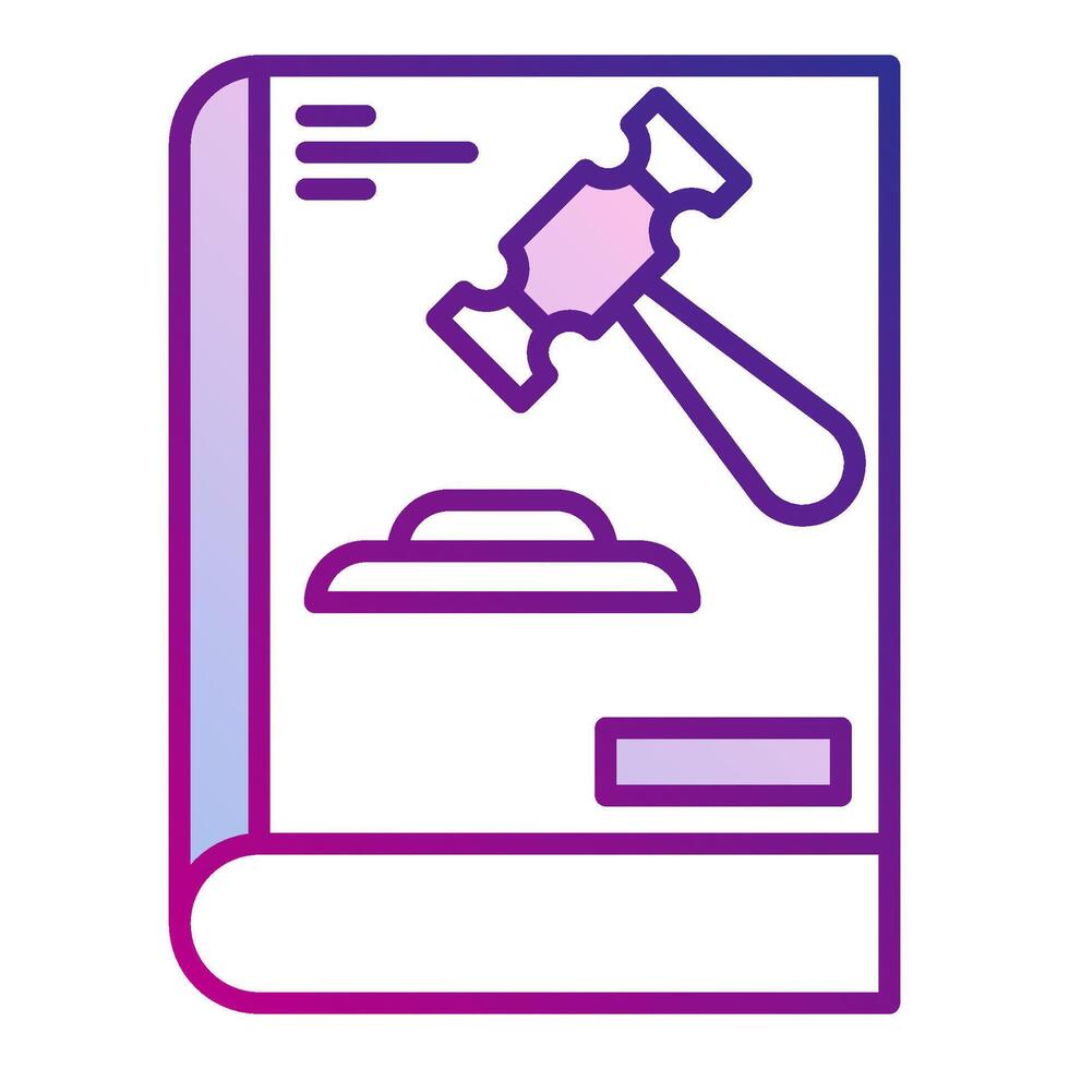 chapter book icon, judge and court tools icon vector