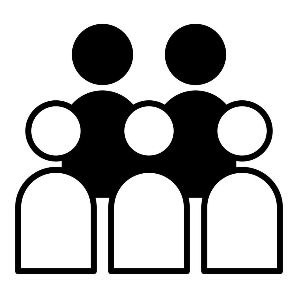 trial audience icon, judge and court tools icon vector