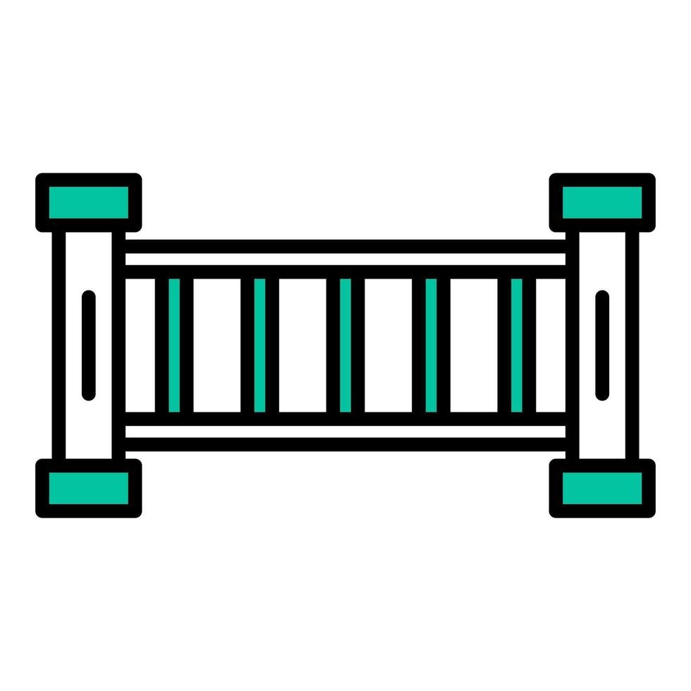court room divider icon, judge and court tools icon vector