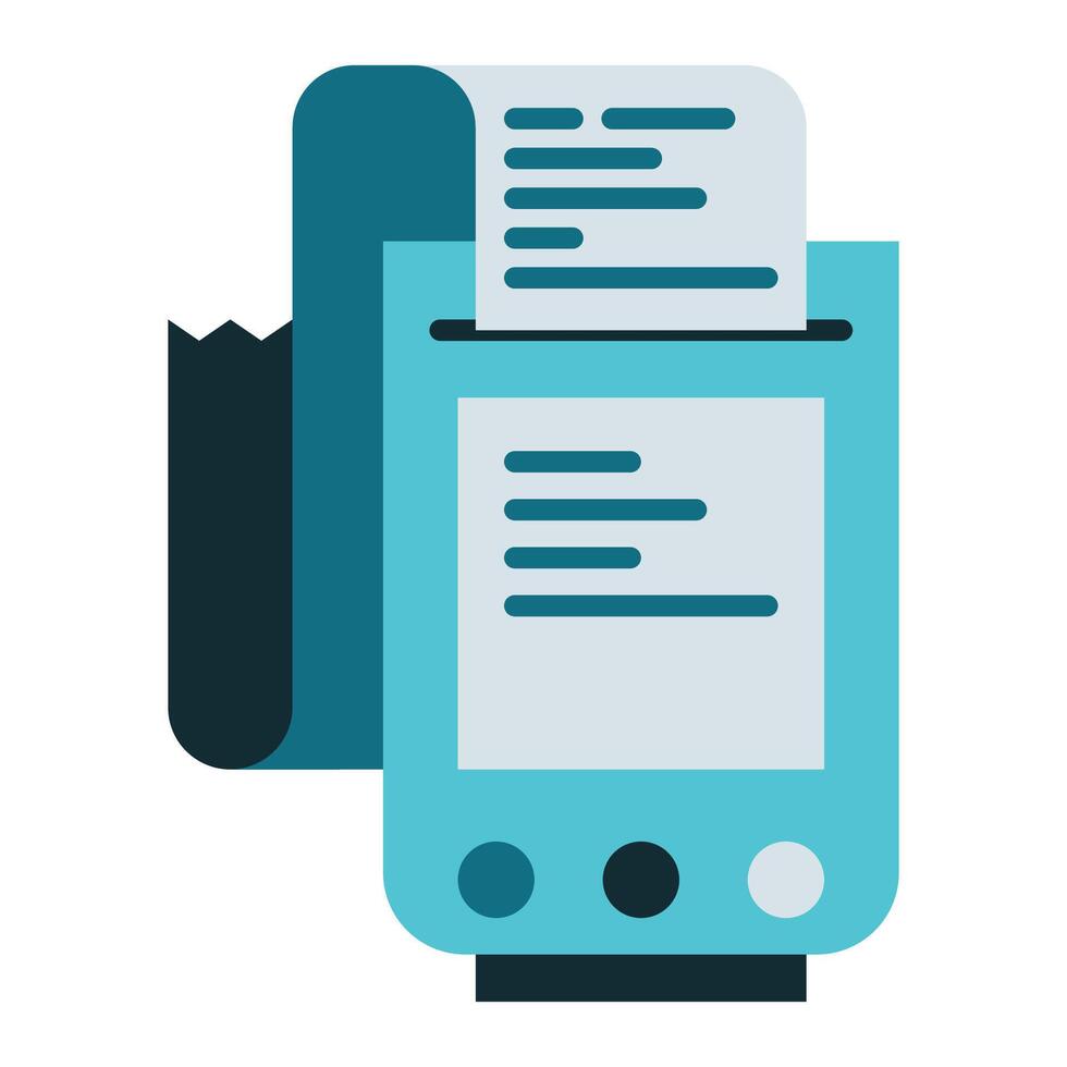 calculator and note, bookkeeping and business icon vector