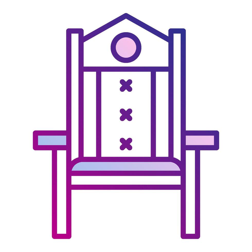office chair icon, judge and court tools icon vector