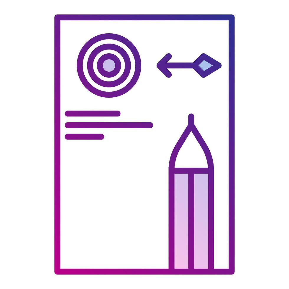 target icon, bookkeeping and business icon vector