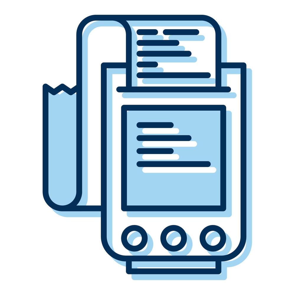 calculator and note, bookkeeping and business icon vector