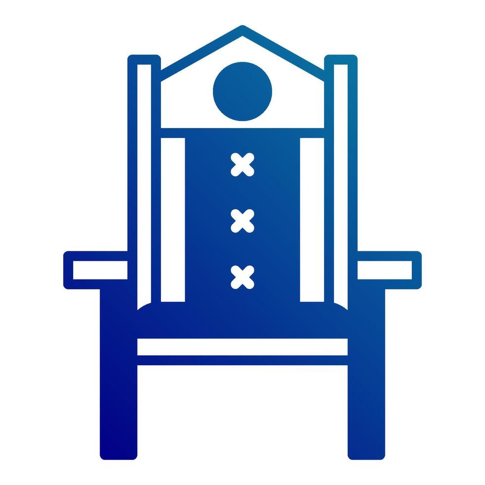 office chair icon, judge and court tools icon vector