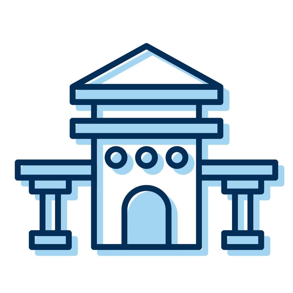 courthouse icon, judge and court tools icon vector