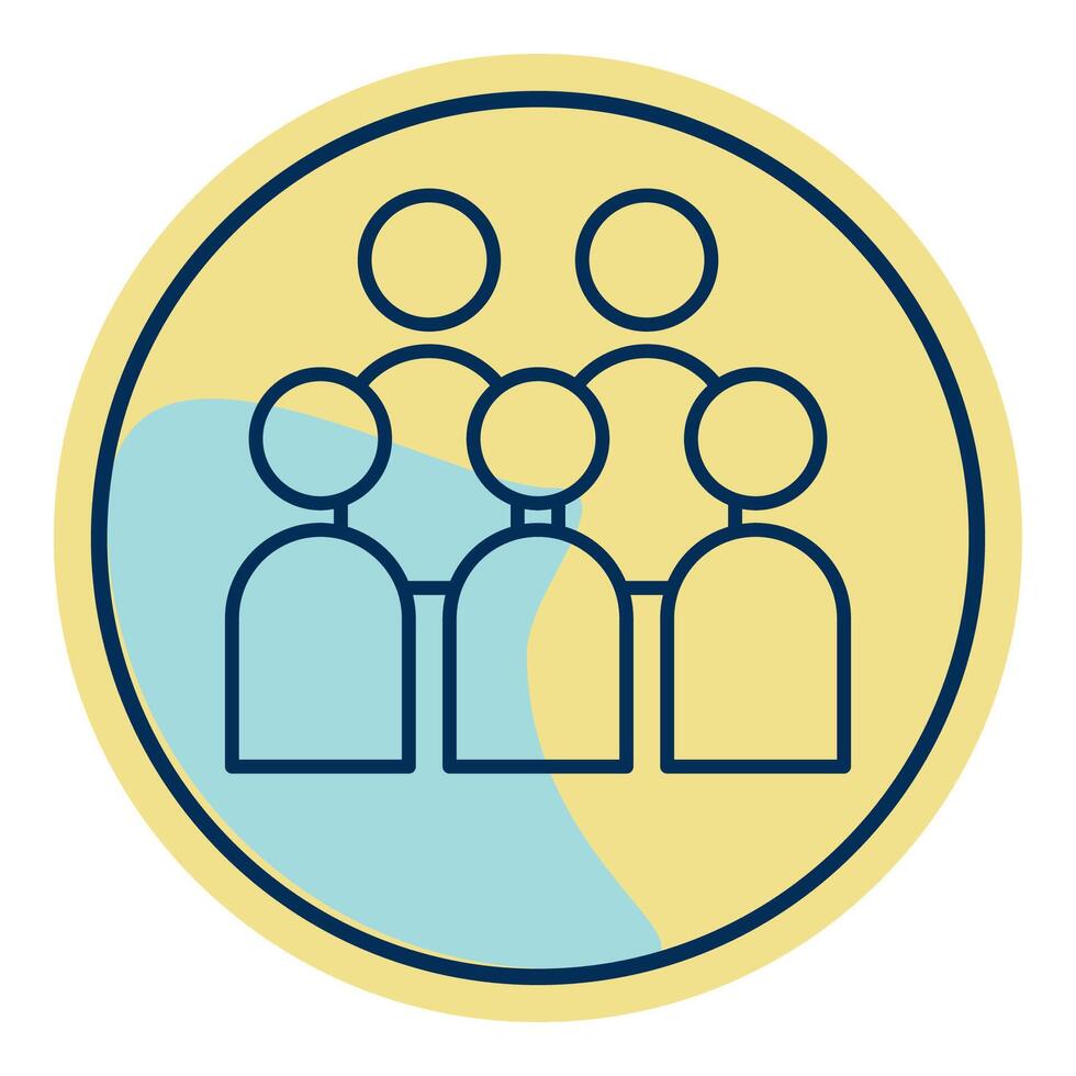 trial audience icon, judge and court tools icon vector