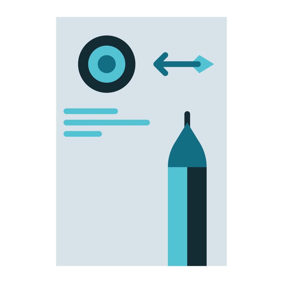 target icon, bookkeeping and business icon vector