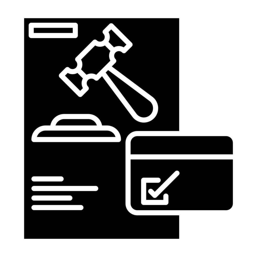 court schedule icon, judge and court tools icon vector