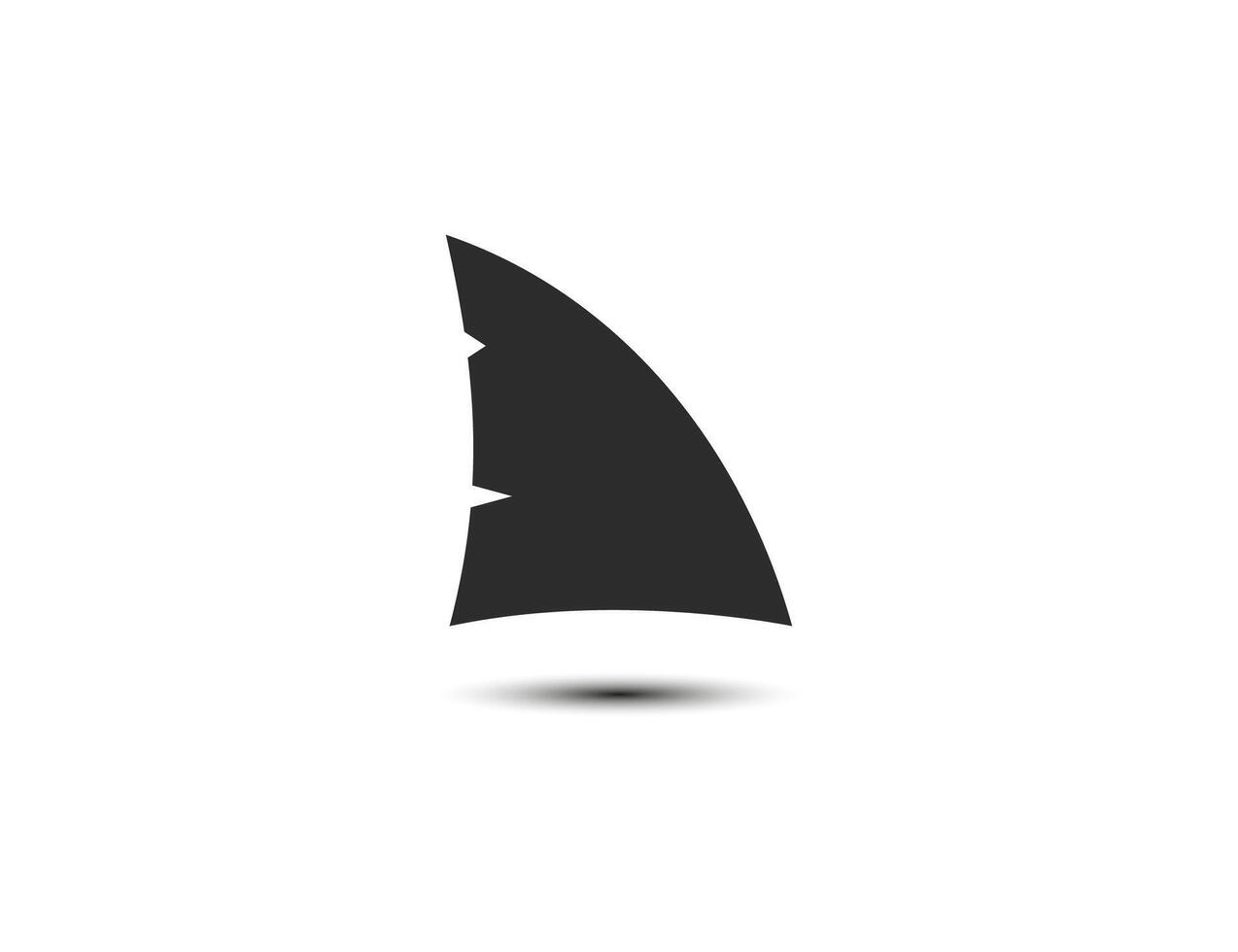 Shark fin icon. illustration. vector