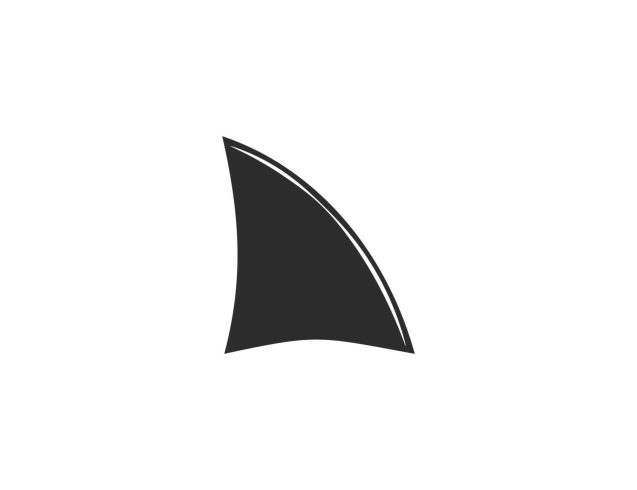 Shark fin icon. illustration. vector