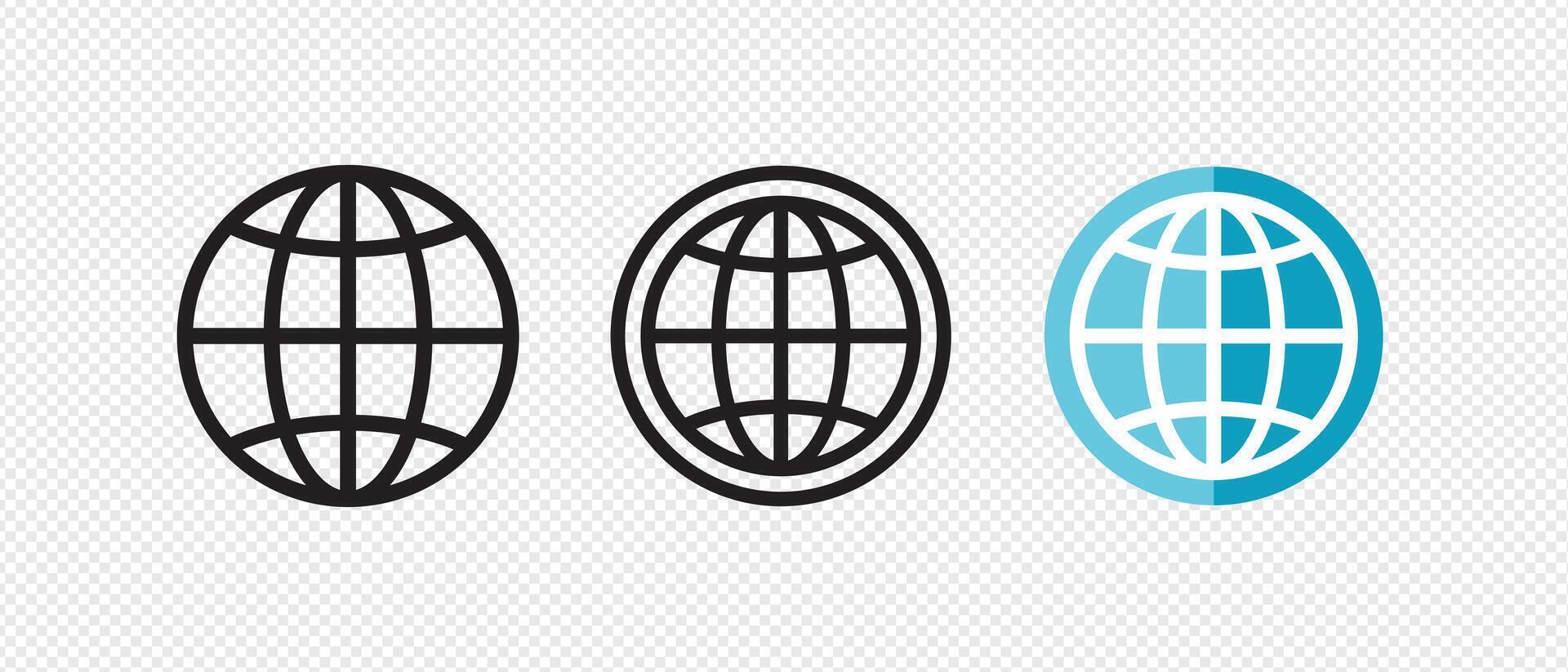 globe icon symbol vector