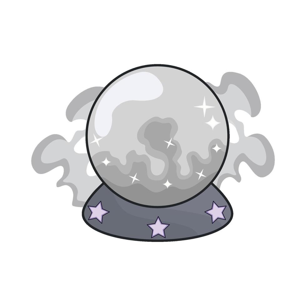 illustration of crystal ball vector