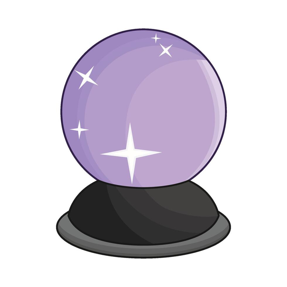 illustration of crystal ball vector