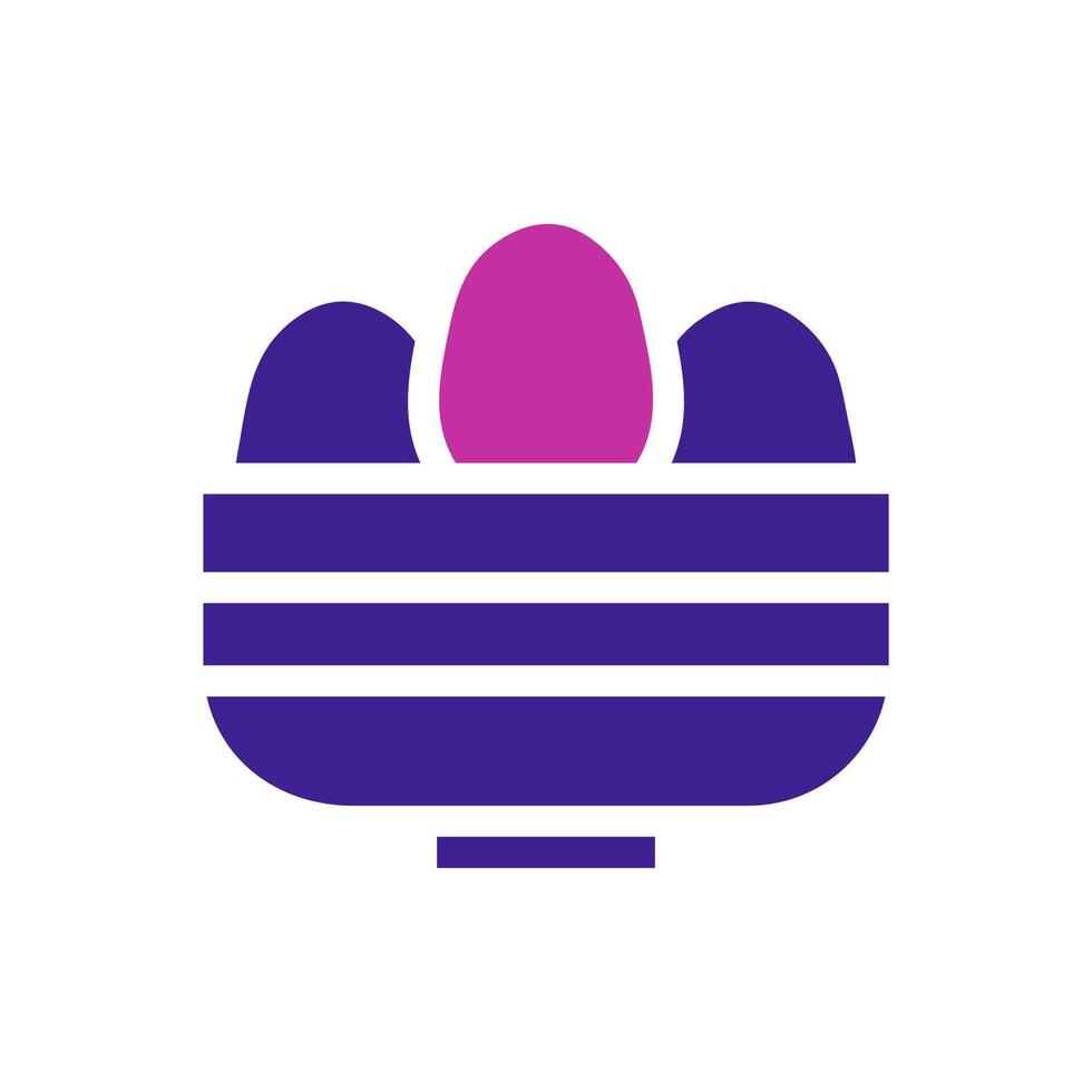 Bucket egg Element solid blue pink easter illustration vector