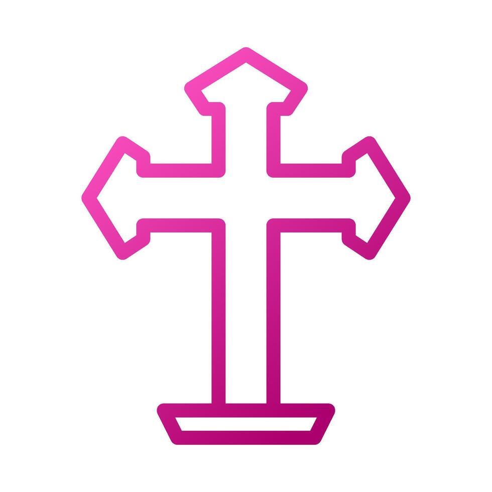 Salib Element gradient pink easter illustration vector