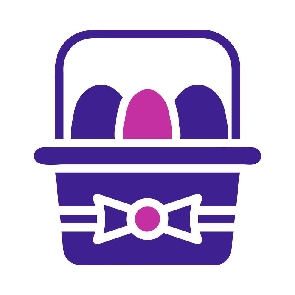 Bucket egg Element solid blue pink easter illustration vector