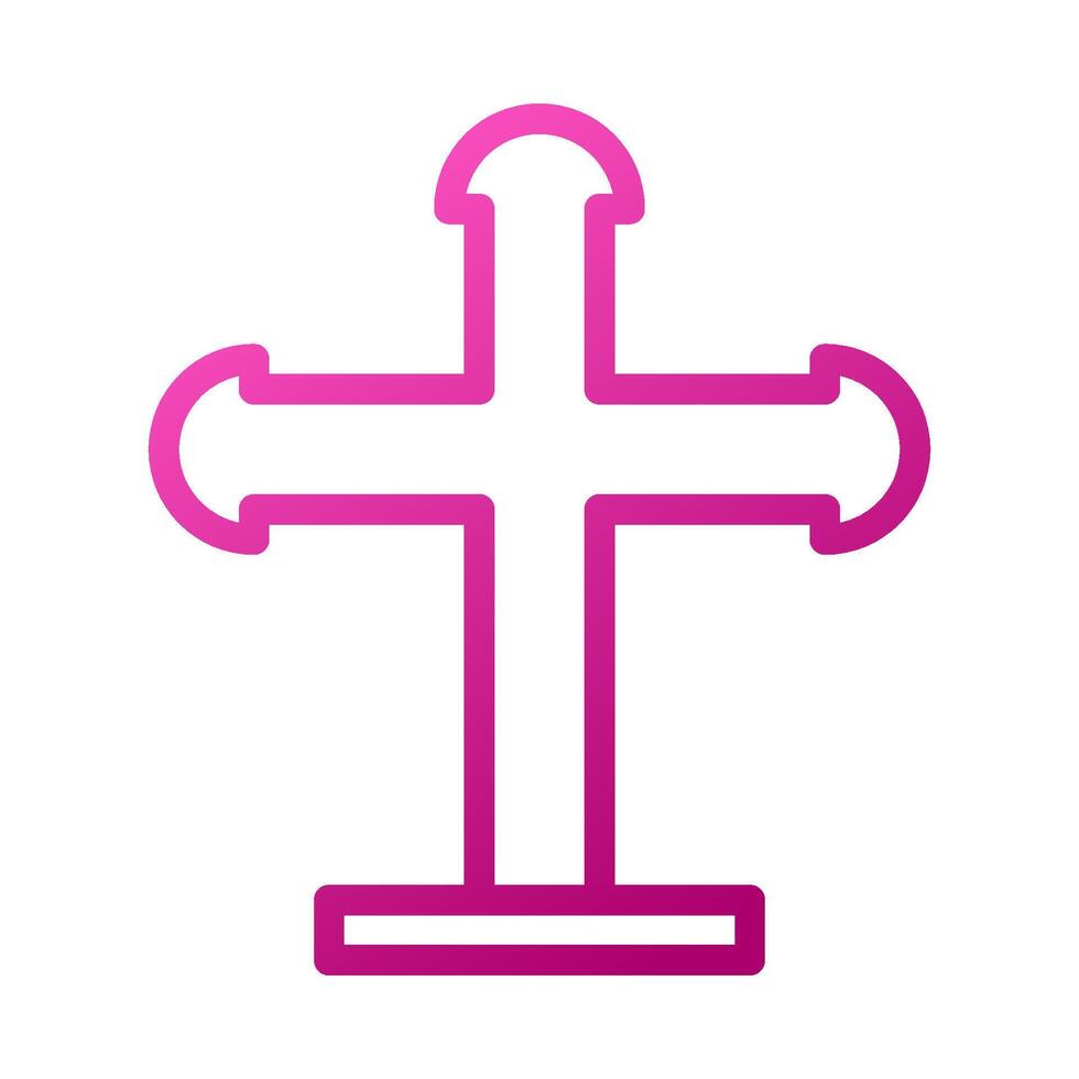 Salib Element gradient pink easter illustration vector