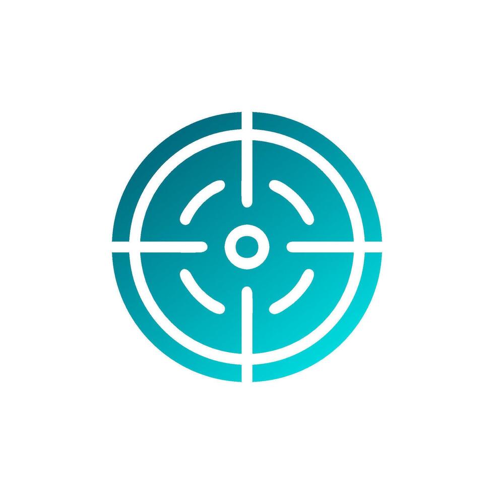 Target Element solid gradient soft blue military illustration vector