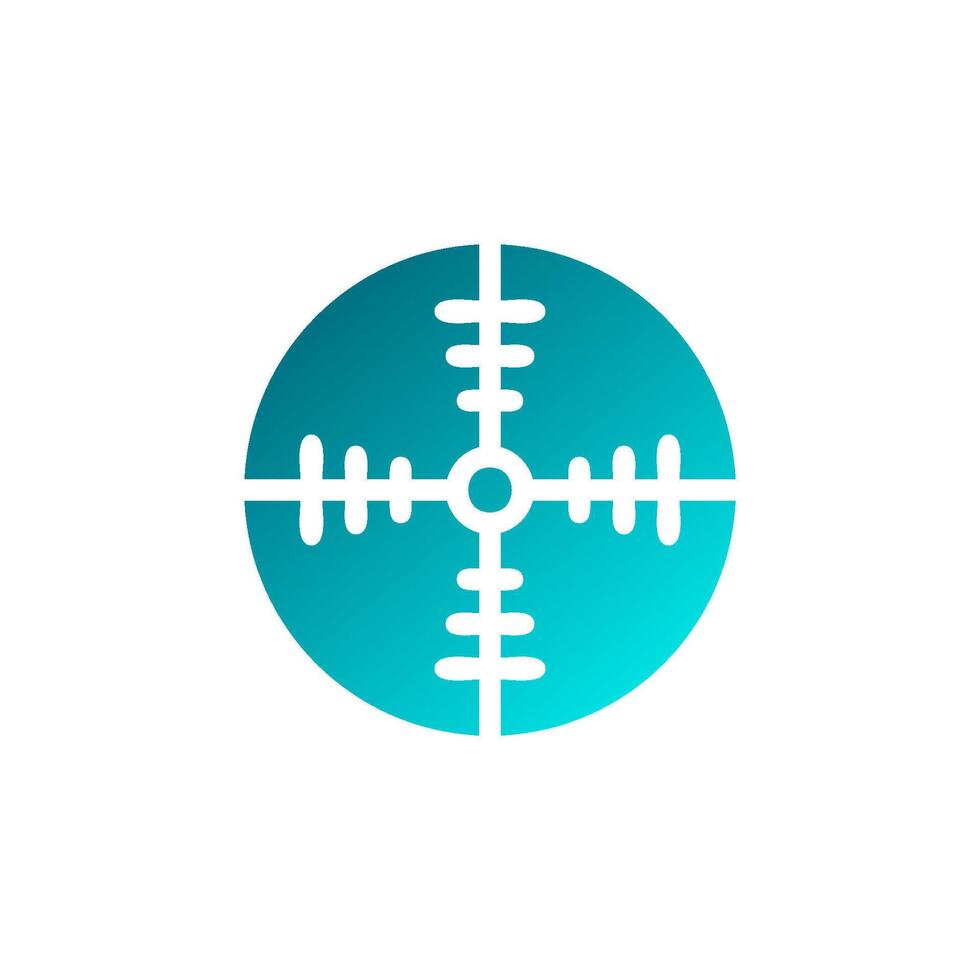 Target Element solid gradient soft blue military illustration vector