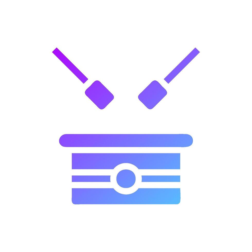 Drum element solid blue purple ramadan illustration vector