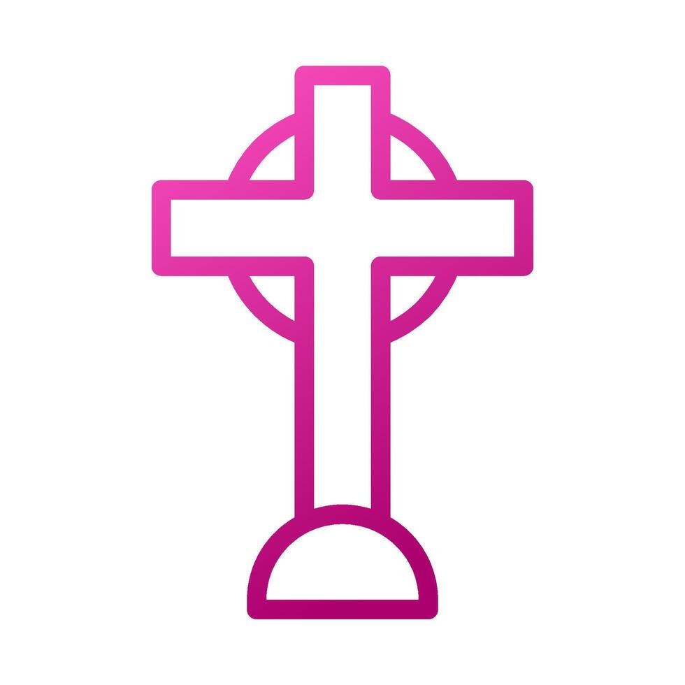Salib Element gradient pink easter illustration vector
