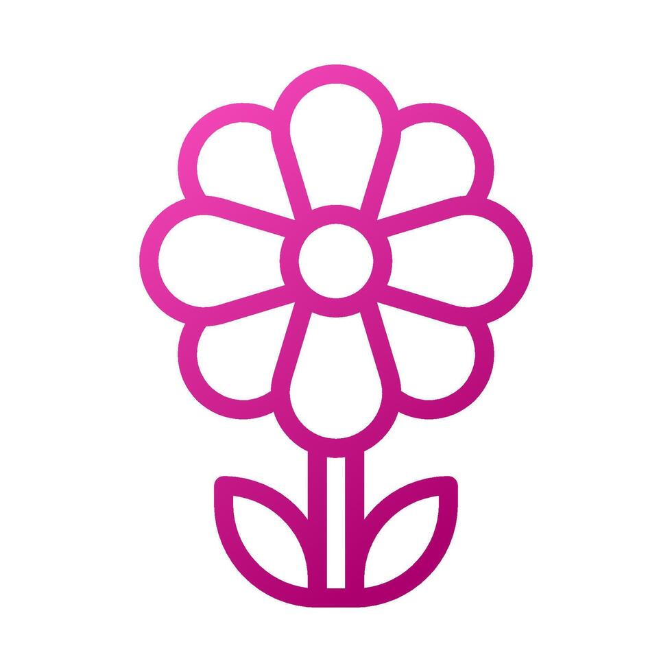 Flower Element gradient pink easter illustration vector