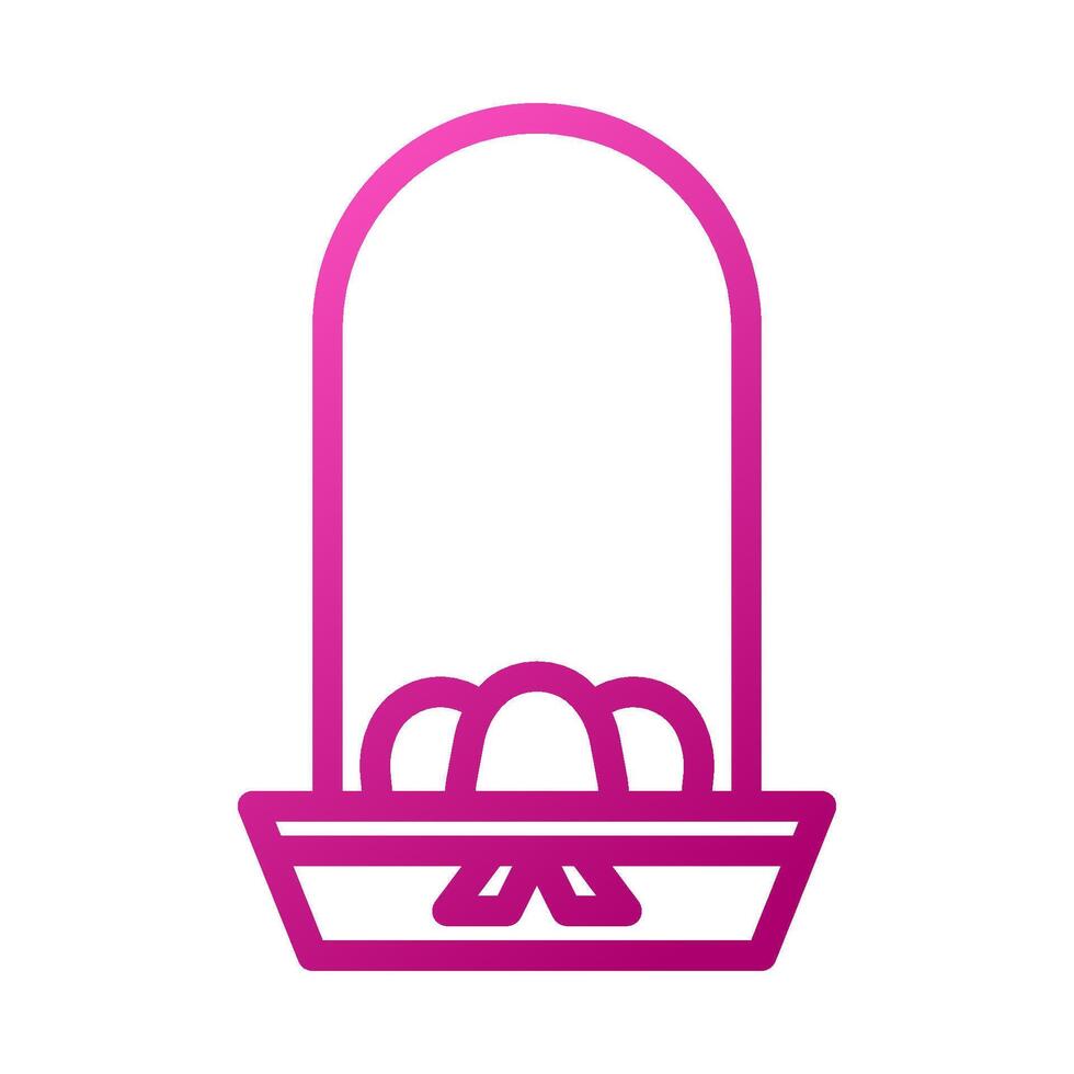 Bucket egg Element gradient pink easter illustration vector