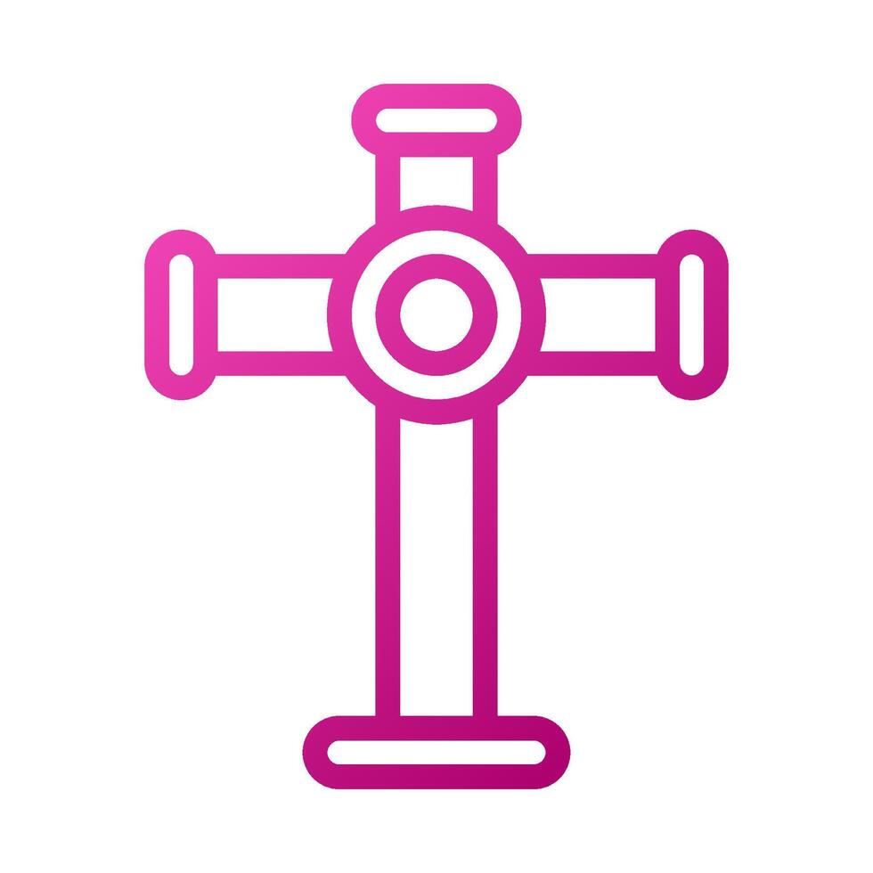 Salib Element gradient pink easter illustration vector