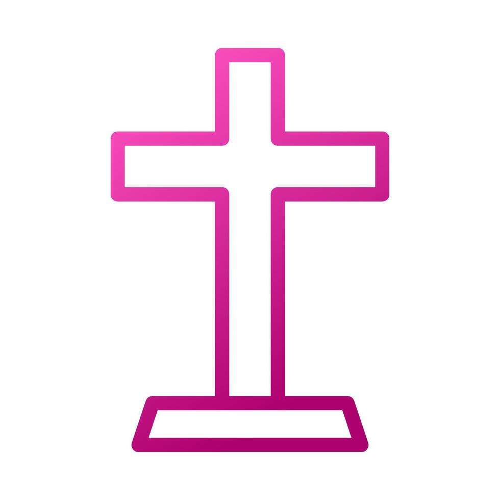 Salib Element gradient pink easter illustration vector