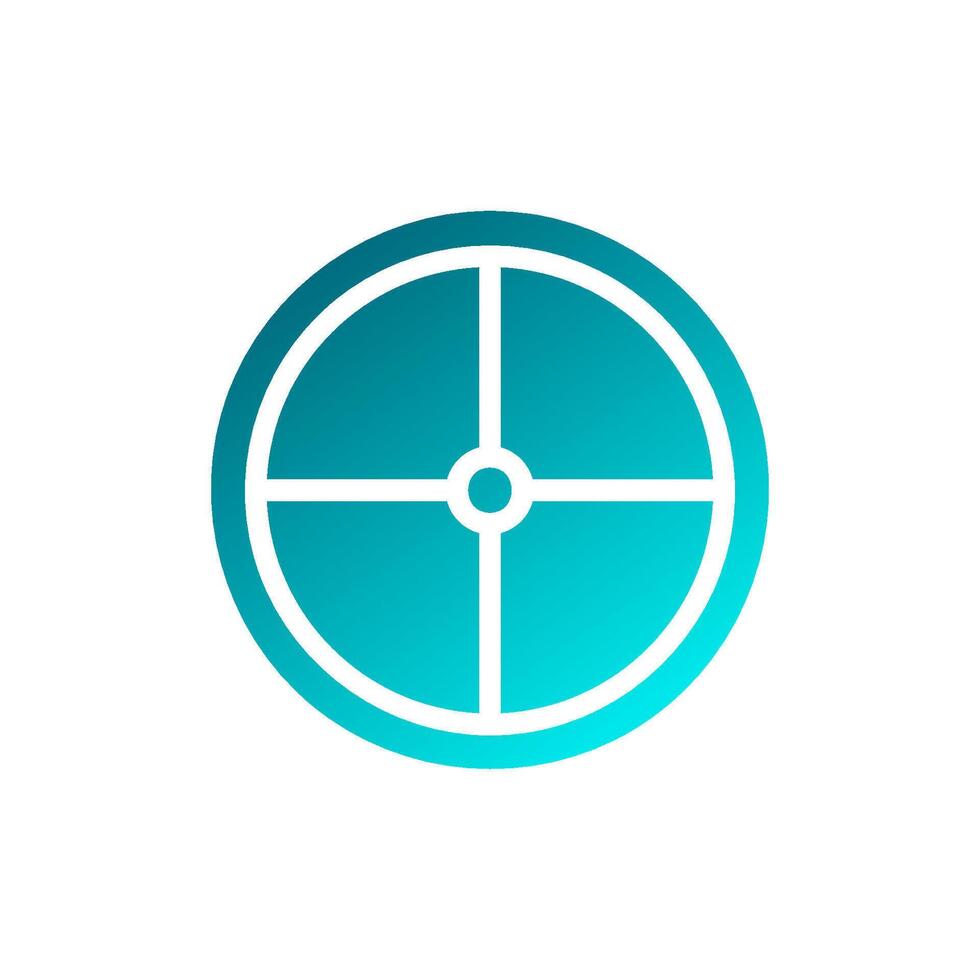 Target Element solid gradient soft blue military illustration vector