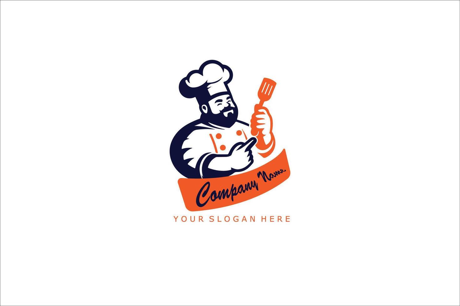 Kitchen Chef Logo Design vector