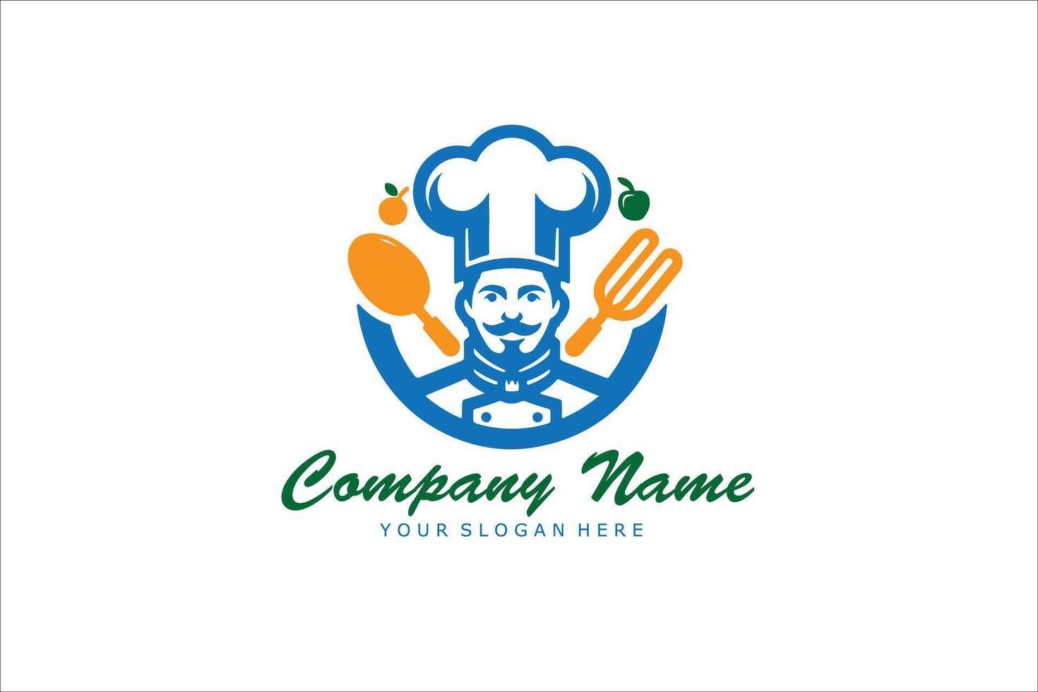 Kitchen Chef Logo Design vector