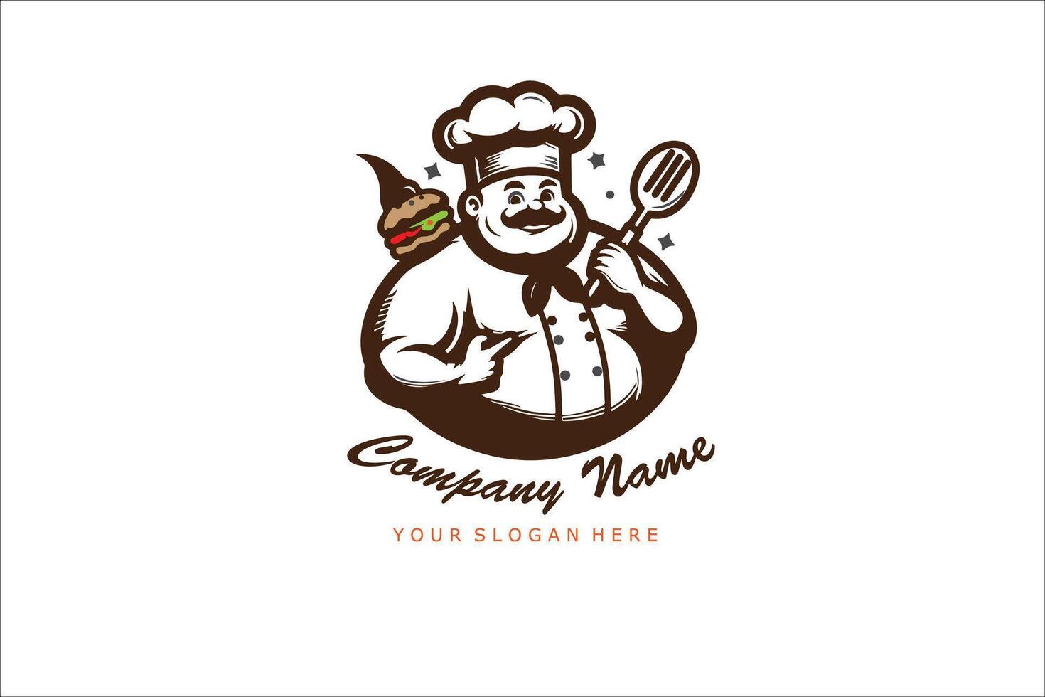 Kitchen Chef Logo Design vector