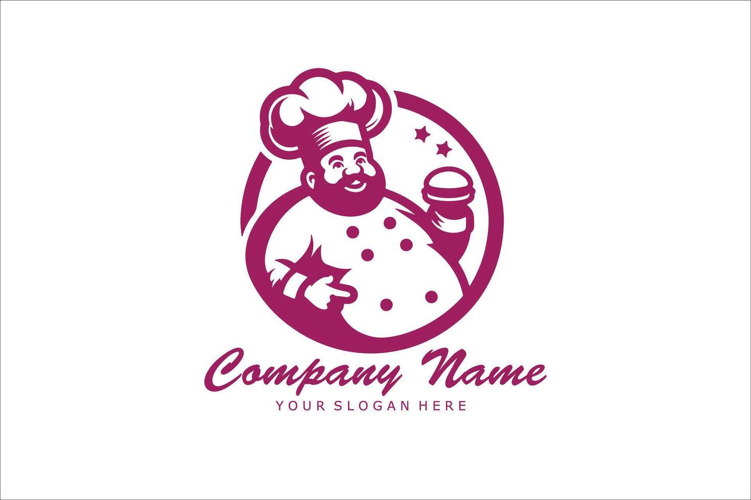 Kitchen Chef Logo Design vector