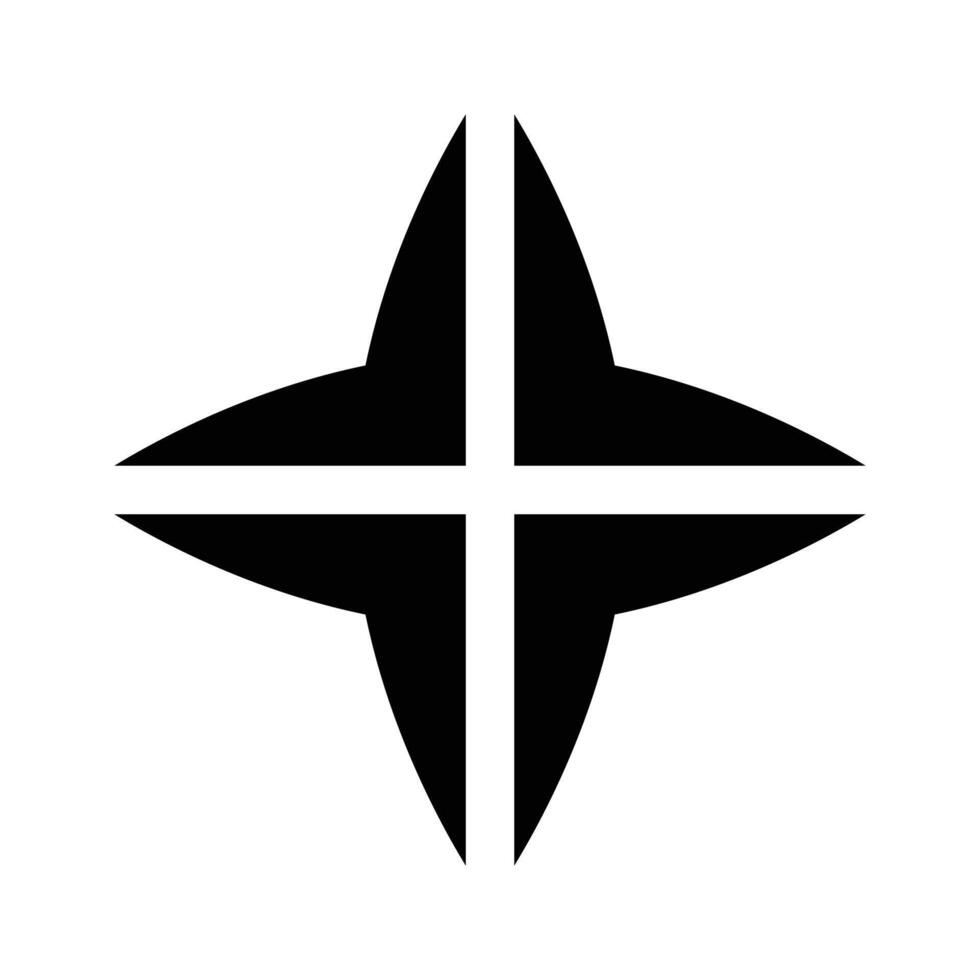Well designed icon of windrose in editable design vector